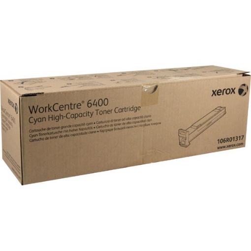 Picture of Xerox 106R01317 Cyan Toner Cartridge (16500 Yield)