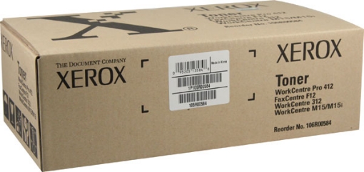 Picture of Xerox 106R00584 (106R584) Black Toner Cartridge (6000 Yield)