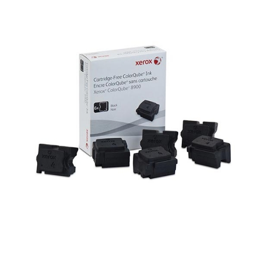 Picture of Xerox 108R01017 Black ColorQube Ink (6/Box) (18000 Yield)
