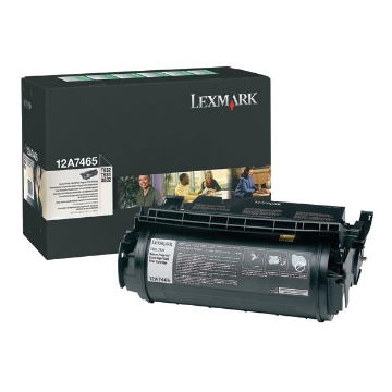 Show details for Lexmark 12A7465 Black Print Cartridge (32000 Yield) Picture of Lexmark 12A7465 Black Print Cartridge (32000 Yield)