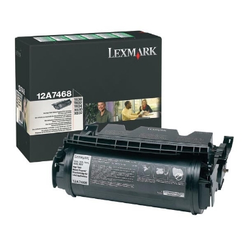 Show details for Lexmark 12A7468 Black Toner Cartridge (21000 Yield) Picture of Lexmark 12A7468 Black Toner Cartridge (21000 Yield)