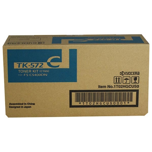 Picture of Kyocera Mita 1T02HGCUS0 (TK-572C) Cyan Toner Cartridge (10000 Yield)