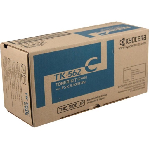 Picture of Kyocera Mita 1T02HNCUS0 (TK-562C) Cyan Toner Cartridge (10000 Yield)