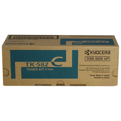 Picture of Kyocera Mita 1T02KTCUS0 (TK-582C) Cyan Toner Cartridge (2800 Yield)