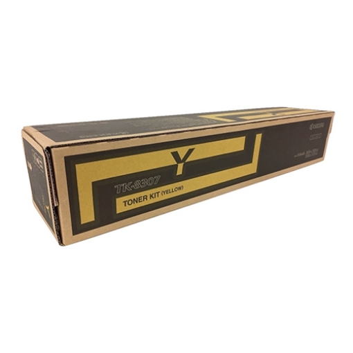 Picture of Kyocera Mita 1T02LKAUS0 (TK-8307Y) Yellow Toner Cartridge (15000 Yield)