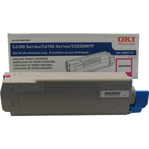 Picture of Okidata 43865718 Magenta Toner Cartridge (6000 Yield)