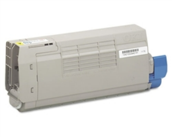 Picture of Compatible 43866101 High Yield Yellow Toner Cartridge (11500 Yield)