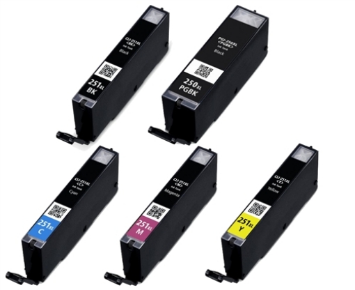 Picture of Bundled 6448B001, 6449B001, 6450B001, 6451B001 Black, Cyan, Magent, Yellow Inkjet Cartridges
