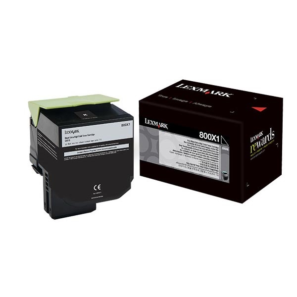 Picture of Lexmark 80C0X10 Extra High Yield Black Toner (8000 Yield)