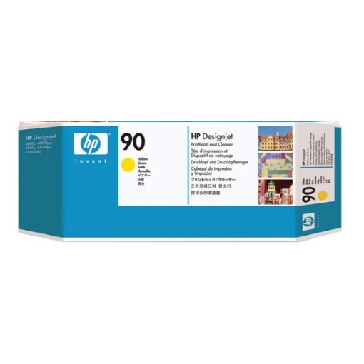 Picture of HP C5057A (HP 90) Yellow Printhead / Cleaner (4000 Yield)