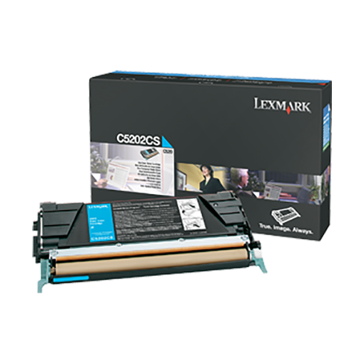 Picture of Lexmark C5202CS Cyan Laser Toner Cartridge (1500 Yield)