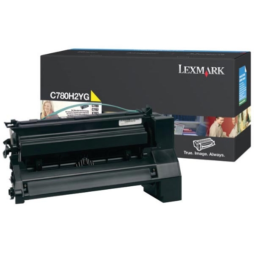 Picture of Lexmark C780H2YG Yellow Print Cartridge (10000 Yield)