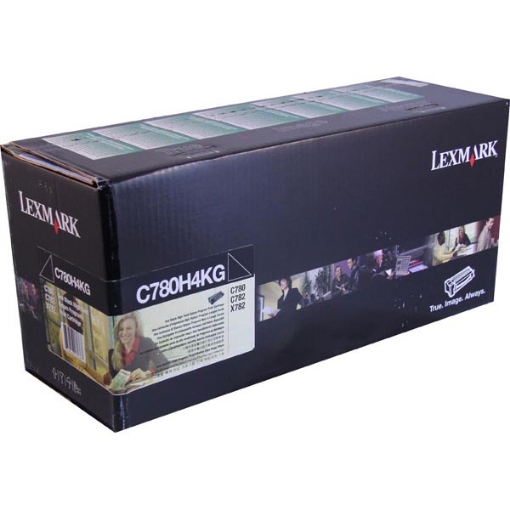 Picture of Lexmark C780H4K High Yield Black Toner Cartridge (10000 Yield)