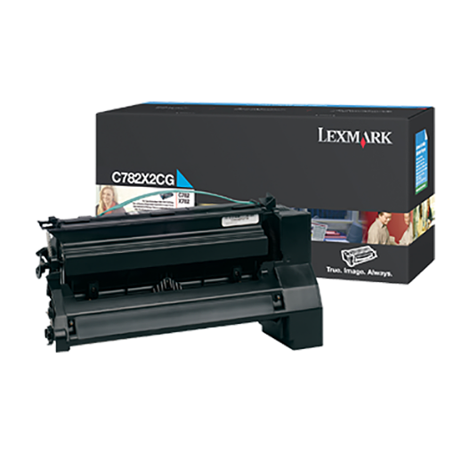 Picture of Lexmark C782X2CG Cyan Toner (15000 Yield)