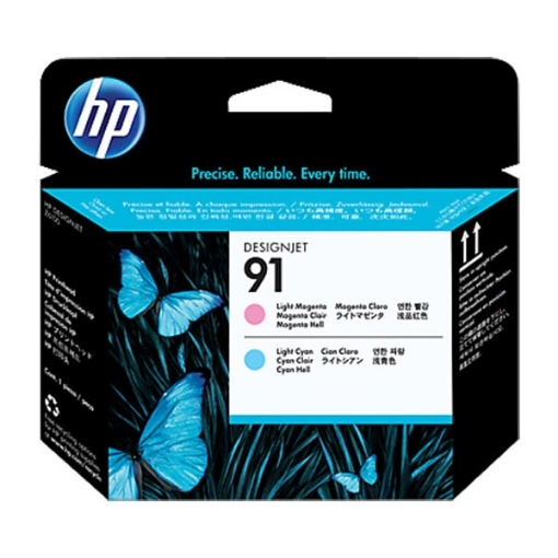 Picture of HP C9462A (HP 91) Light Magenta & Cyan Printhead Inkjet Cartridge