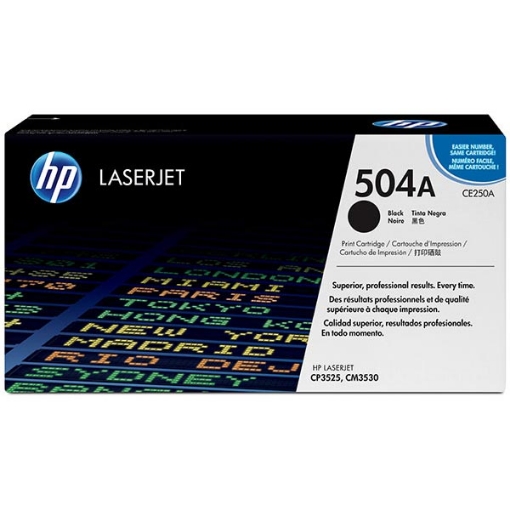 Picture of HP CE250AG (HP 504A) Black ColorSphere Print Cartridge (5000 Yield)