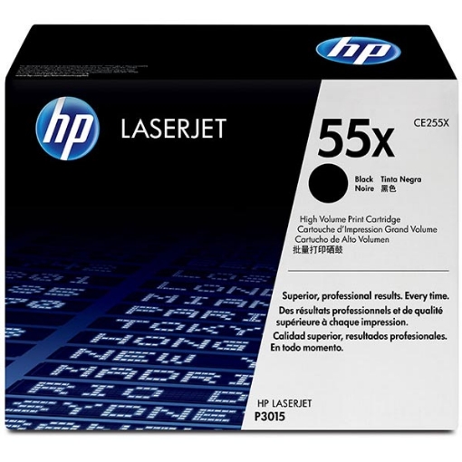 Picture of HP CE255X (HP 55X) High Yield Black Toner Cartridge (12500 Yield)