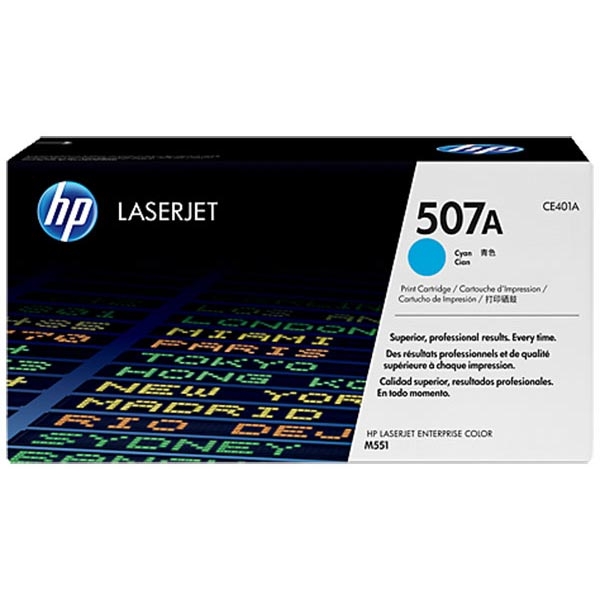 Picture of HP CE401A (HP 507A) Cyan Toner Cartridge (7000 Yield)