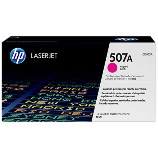 Picture of HP CE403A (HP 507A) Magenta Toner Cartridge (7000 Yield)