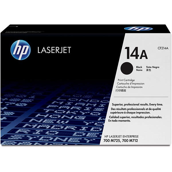 Picture of HP CF214A (HP 14A) Black Toner Cartridge (10000 Yield)