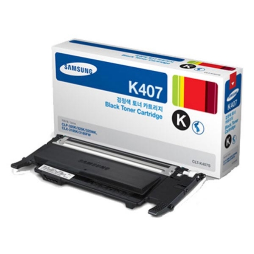Picture of Samsung CLT-K407S Black Toner Cartridge (1500 Yield)