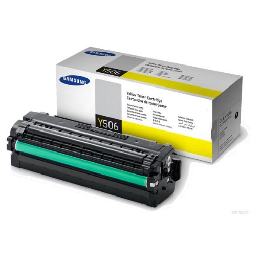 Picture of Samsung CLT-Y506L High Yield Yellow Toner Cartridge (3500 Yield)