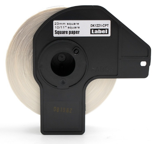 Picture of Compatible DK-1221 N/A 0.9" / 23mm Square White Paper Adhesive Labels 1000 pcs
