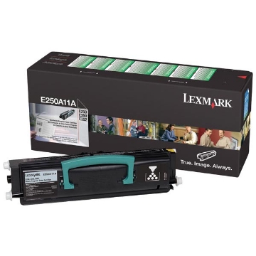 Show details for Lexmark E250A11A Black Toner Cartridge (3500 Yield) Picture of Lexmark E250A11A Black Toner Cartridge (3500 Yield)