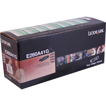 Show details for Lexmark E260A41 Black Toner Cartridge (3500 Yield) Picture of Lexmark E260A41 Black Toner Cartridge (3500 Yield)