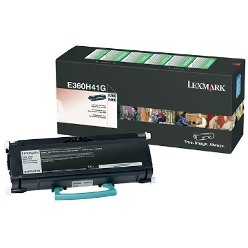 Show details for Lexmark E360H41 High Yield Black Toner Cartridge (9000 Yield) Picture of Lexmark E360H41 High Yield Black Toner Cartridge (9000 Yield)