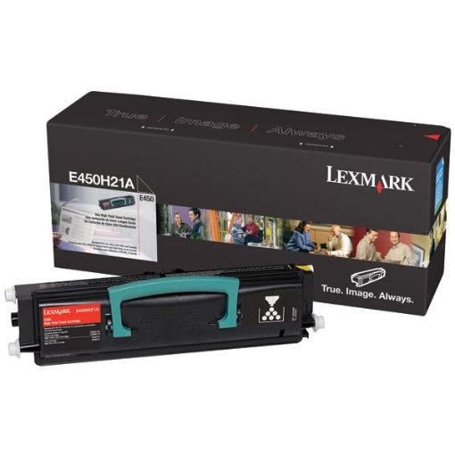 Picture of Lexmark E450H21A Black Toner Cartridge (11000 Yield)