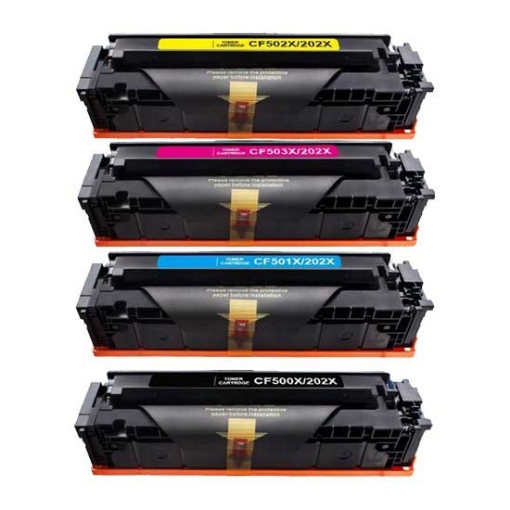 Picture of Bundled CF510A, CF511A, CF512A, CF513A (HP 204A) Black, Cyan, Magenta, Yellow Toner Cartridges