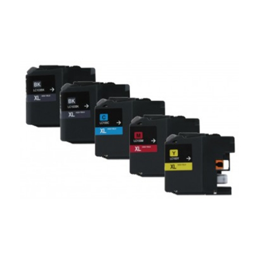 Picture of Bundled LC-103Bk, LC-103C, LC-103M, LC-103Y High Yield Black, Cyan, Magenta, Yellow Inkjet Cartridge
