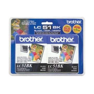 Show details for Brother LC-512PKS Black Inkjet Cartridge (2 pk) Picture of Brother LC-512PKS Black Inkjet Cartridge (2 pk)