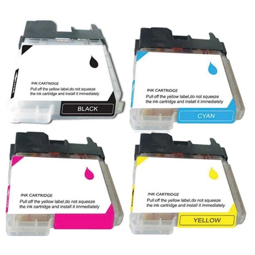 Picture of Bundled LC-65BK (LC-65M) High Yield BK, C, M, Y Inkjet Cartridges