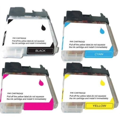 Picture of Bundled LC-75BK (LC-75M) BK, C, M, Y Inkjet Cartridges