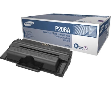 Show details for Samsung MLT-P206A Black Toner Cartridge (2 pk, value bundle) (20000 Yield) Picture of Samsung MLT-P206A Black Toner Cartridge (2 pk, value bundle) (20000 Yield)