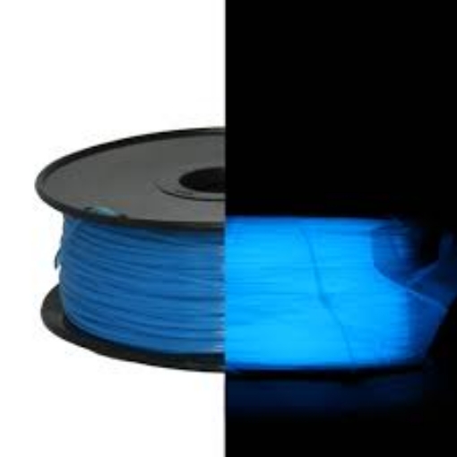 Picture of Compatible PF-ABS-GBU Glow in dark, Glow Blue ABS 3D Filament (1.75mm)