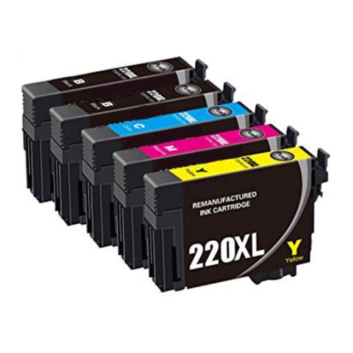 Picture of Bundled T252XL-BCS (T252XL120,T252220,T252320,T252420) Black, Cyan, Magenta, Yellow Inkjet Cartridges