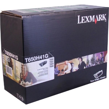 Show details for Lexmark T650H41 High Yield Black Print Cartridge (25000 Yield) Picture of Lexmark T650H41 High Yield Black Print Cartridge (25000 Yield)