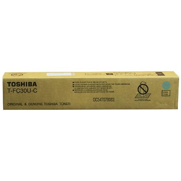 Show details for Toshiba TFC30UC Cyan Toner Cartridge (33600 Yield) Picture of Toshiba TFC30UC Cyan Toner Cartridge (33600 Yield)