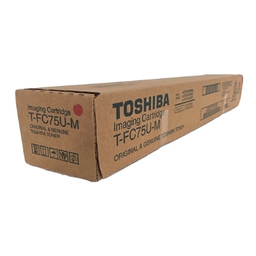Show details for Toshiba TFC75UM Magenta Toner Cartridge (29500 Yield) Picture of Toshiba TFC75UM Magenta Toner Cartridge (29500 Yield)
