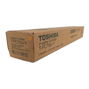 Show details for Toshiba TFC75UY Yellow Toner Cartridge (29500 Yield) Picture of Toshiba TFC75UY Yellow Toner Cartridge (29500 Yield)