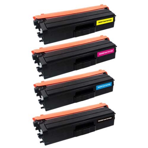 Picture of Bundled TN-433BK, TN-433C, TN-433M, TN-433Y High Yield Black, Cyan, Magenta, Yellow Toner Cartridges