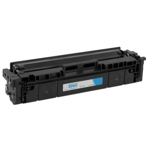 Picture of Compatible W2111X (HP 206X) High Yield Cyan Toner Cartridge (2450 Yield)