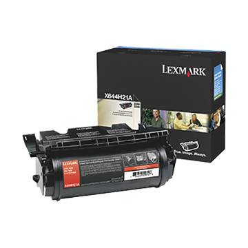 Show details for Lexmark X644H21A High Yield Black Print Cartridge Picture of Lexmark X644H21A High Yield Black Print Cartridge