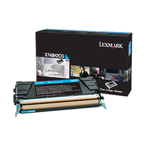 Picture of Lexmark X748H2CG High Yield Cyan Toner (10000 Yield)