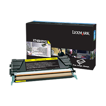 Show details for Lexmark X748H2YG High Yield Yellow Toner (10000 Yield) Picture of Lexmark X748H2YG High Yield Yellow Toner (10000 Yield)