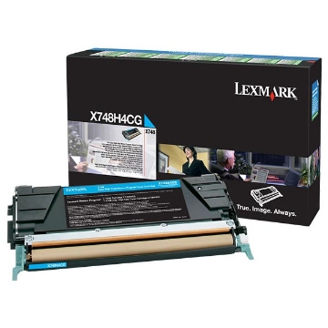 Show details for Lexmark X748H4CG High Yield Cyan Toner (10000 Yield) Picture of Lexmark X748H4CG High Yield Cyan Toner (10000 Yield)