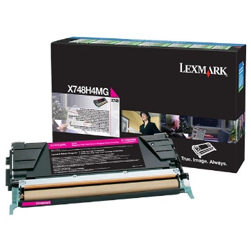 Show details for Lexmark X748H4MG High Yield Magenta Toner (10000 Yield) Picture of Lexmark X748H4MG High Yield Magenta Toner (10000 Yield)